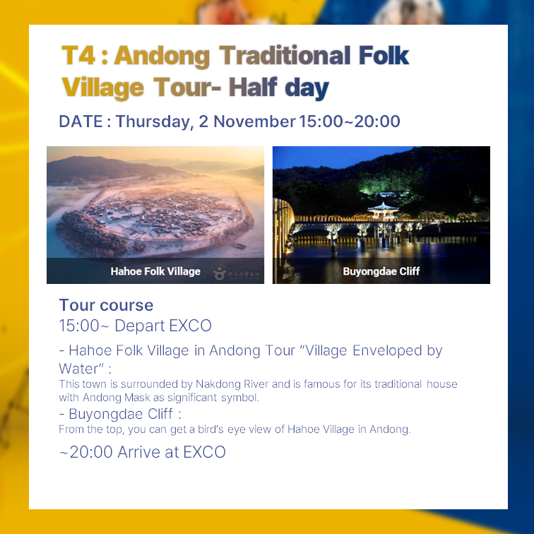 FAOPS2023's tweet photo. FAOPS 2023 
Program Details &amp; Tour/Transportation Information

- Symposium: S56
- Optional Tour Program: T04
- How to get to EXCO

Nov. 1-4, 2023, Daegu, Korea
The Future of Physiology is Today
#Physiology #FAOPS #Daegu https://t.co/OrClqQG2pX