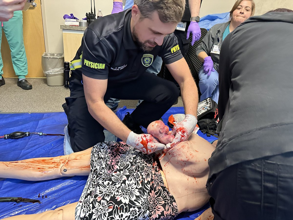 Great day if EMS training with <a href="/PrehospitalCC/">PREHOSPITAL CRITICAL CARE</a> <a href="/MayoClinicEM/">Mayo Clinic Emergency Medicine</a> <a href="/HEMSDocs/">Hennepin EMS Medical Directors</a> <a href="/hennepinems/">Hennepin EMS</a> our EMS fellows working on learning life saving skills! Thanks <a href="/NoobieMatt/">Matt Sztajnkrycer</a> <a href="/anulukemd/">Anu Luke</a> @SMcGuireMD <a href="/AaronBKlassen/">Aaron Klassen</a> for the invite!!!