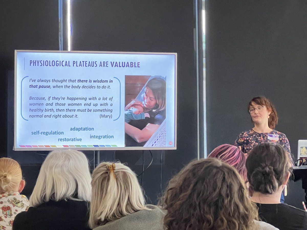 Physiological pauses in labour - how do we protect these? Such an interesting presentation by Marina Weckend  <a href="/MidwivesACM/">ACM</a> protecting normal birth physiology conference