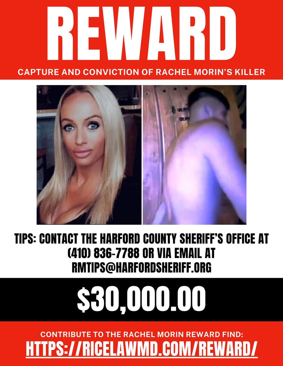 #BOLO
‼️𝐖𝐀𝐍𝐓𝐄𝐃‼️

📍#Maryland
Murder of #RachelMorin

📍#California
Home invasion, assault of a child

📍Other States #IL
May be involved in other violent crimes

❓#HELP
Do you recognize him?

☎️ 𝐓𝐈𝐏𝐒
(410) 836-7788
RMtips@HarfordSheriff.org
→youtu.be/LPmgsANfoGQ?si…