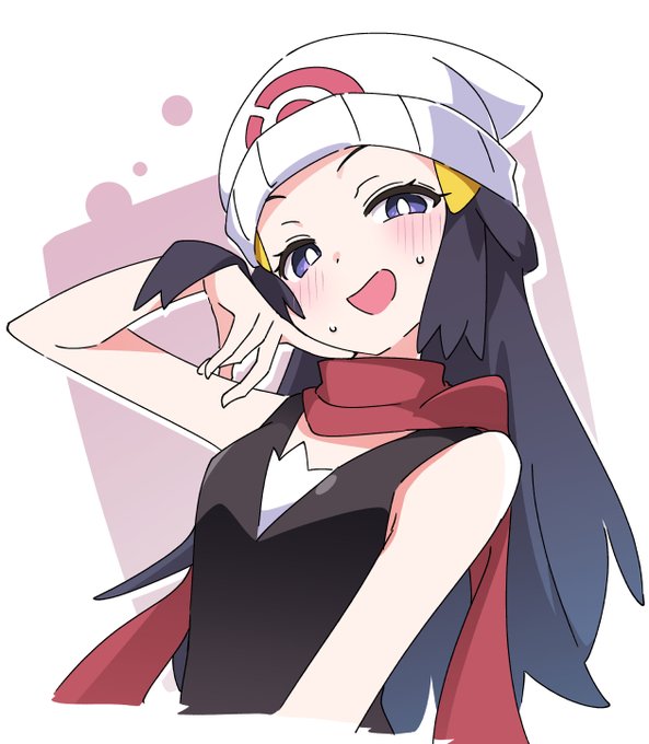 「dawn (pokemon) black hair」Fan Art(Latest)