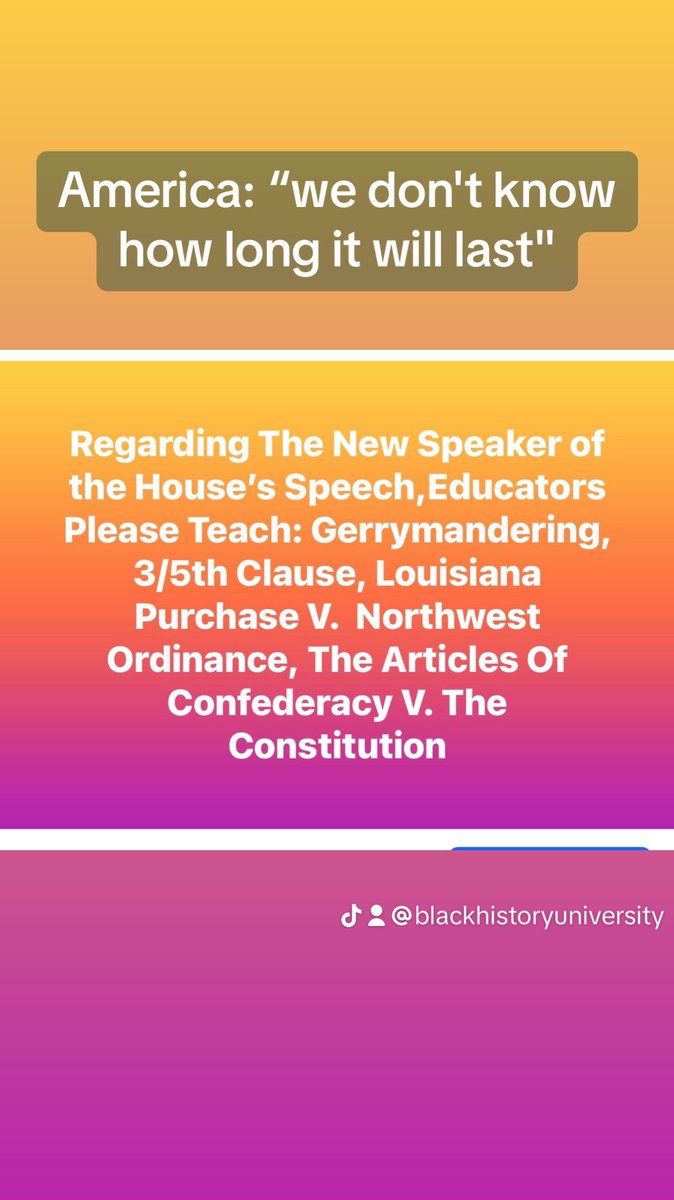 UofBlackHistory's tweet photo. Speaker: we don't know how long it will last" Educators Teach America’s Expansions &amp; its current political denigration. Before the Constitution the Confederation forbade slavery in the Northwest Ordinance of 1787 as opposed to Jefferson’s Executive Order,The Louisiana Purchase. https://t.co/BypvgJlVfG