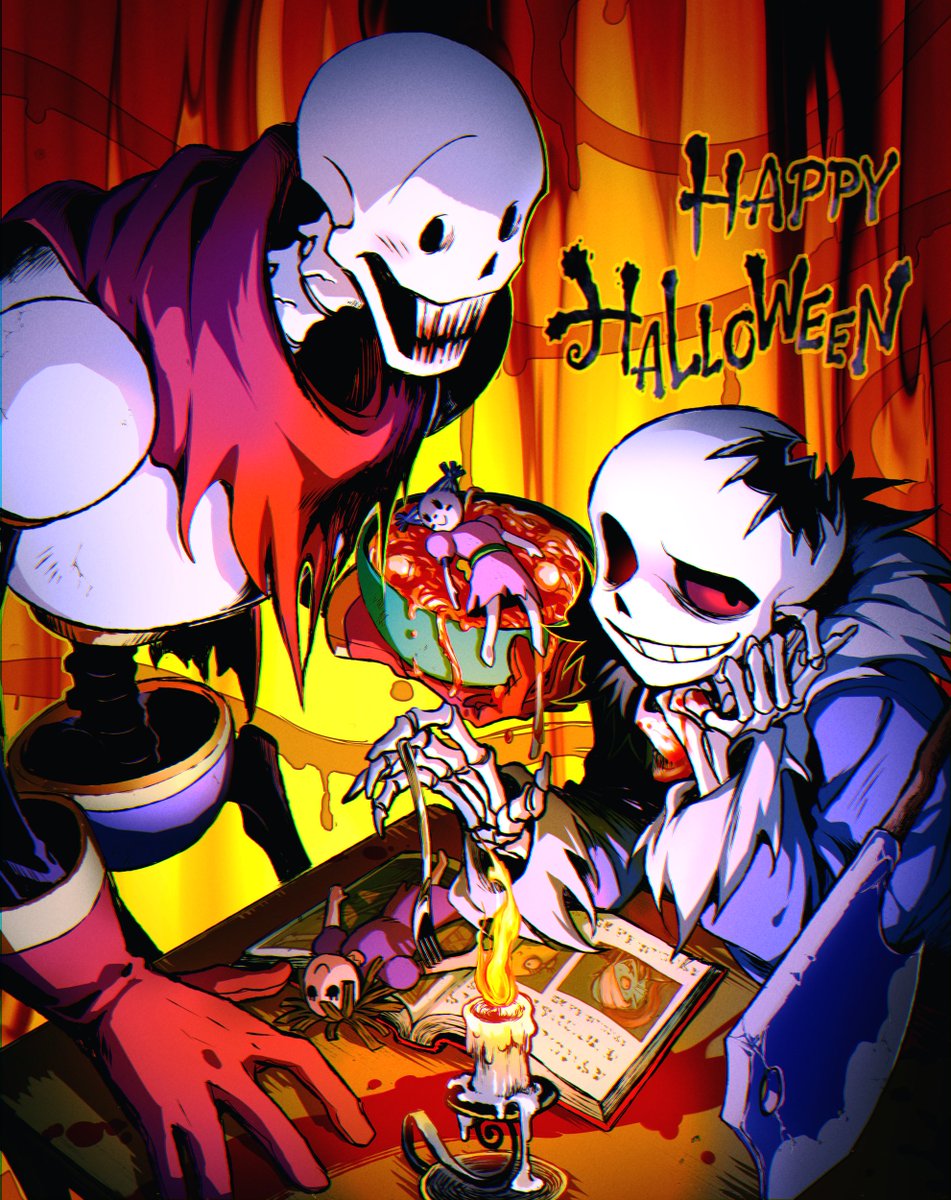 UndertaleAU, Horrortale, Horror!Sans / horror birthday!!! - pixiv