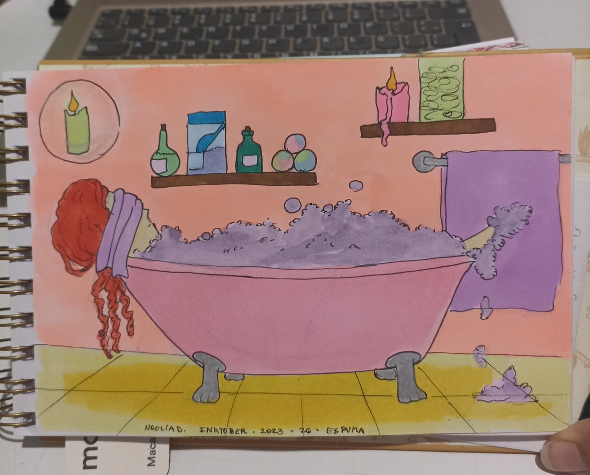 noeliad318's tweet photo. 26- Espuma (tinta, marcadores y acuarelas)

#inktober #inktober2023 #inktoberday26 #myart #tinta #marcadores #acuarelas https://t.co/K7YIMzTPaF