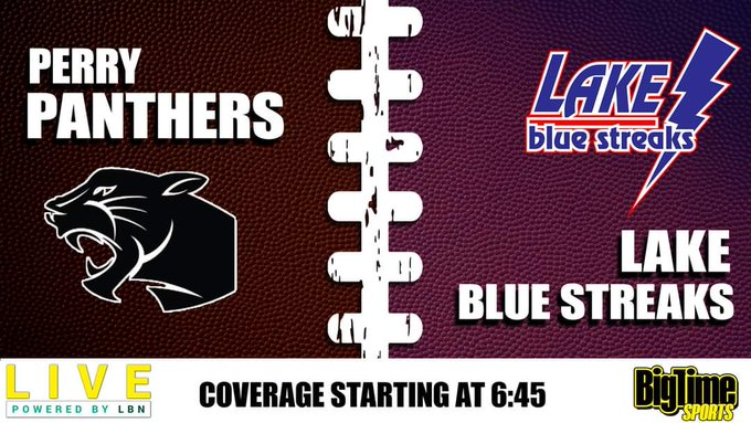 Big Time Sports (@bts_ohio_) on Twitter photo It's FOOTBALL GAMEDAY!
🏈Perry Vs. Lake
📺: bit.ly/F03Lz04
🗓️: Friday, October 27
⏰: 7p
<a href="/celton_dutton/">Celton Dutton</a> <a href="/PerryAthletics/">Perry Athletics</a> <a href="/Coach_Slates/">Coach Slates</a> @PERRYHS_ It's FOOTBALL GAMEDAY!
🏈Perry Vs. Lake
📺: bit.ly/F03Lz04
🗓️: Friday, October 27
⏰: 7p
<a href="/celton_dutton/">Celton Dutton</a> <a href="/PerryAthletics/">Perry Athletics</a> <a href="/Coach_Slates/">Coach Slates</a> @PERRYHS_