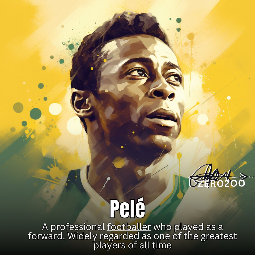 Day 265-Happy birthday to the legendary Pelé! The king of soccer, a three-time World Cup champion, and an inspiration to us all. ⚽👑 #Pelé #SoccerLegend #LegendsInLivingColor