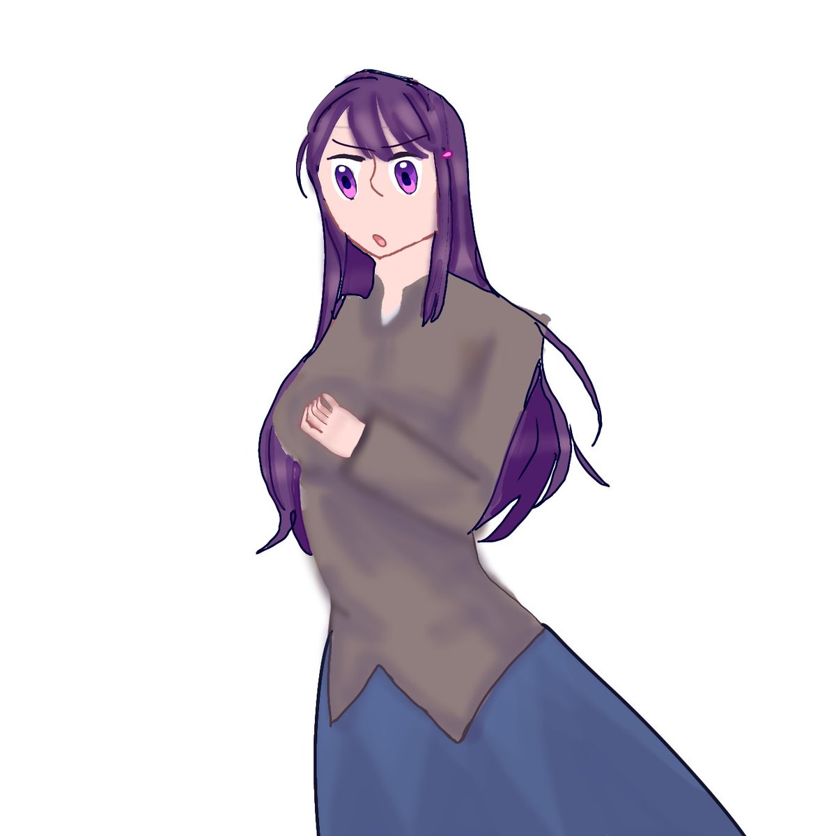 MON0li's tweet photo. Hey @Starpower15 or gamergirl17 here is the art! 

Honestly I don't think it's good enough for the video...
Procrastination got to me and so did the 19 missing assignments I have in school.  😭 

I drew this on ibispaint X with my finger because I lost my pen. https://t.co/kgS5IODo4s