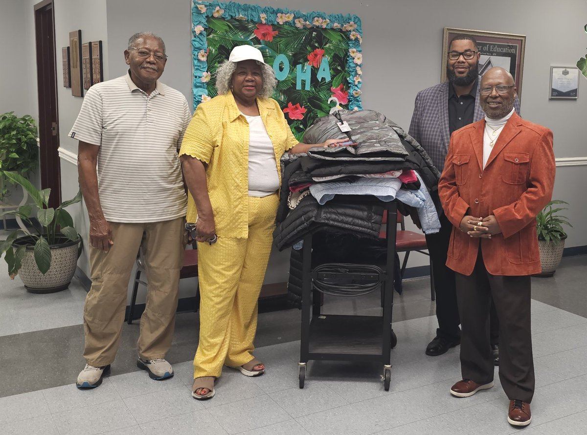 📣 We would like to give a huge THANK YOU to our Partner in Education, Lily Baptist Church: Mobile AL for the awesome coat donation! 👏🏾👏🏾👏🏾👏🏾👏🏾
Sharing Warmth One Coat at a Time! ✨️Carceal Brown, Hazel Brown, Rev. Donnie Powell and Rev. Chester Battles
#LearningLeading