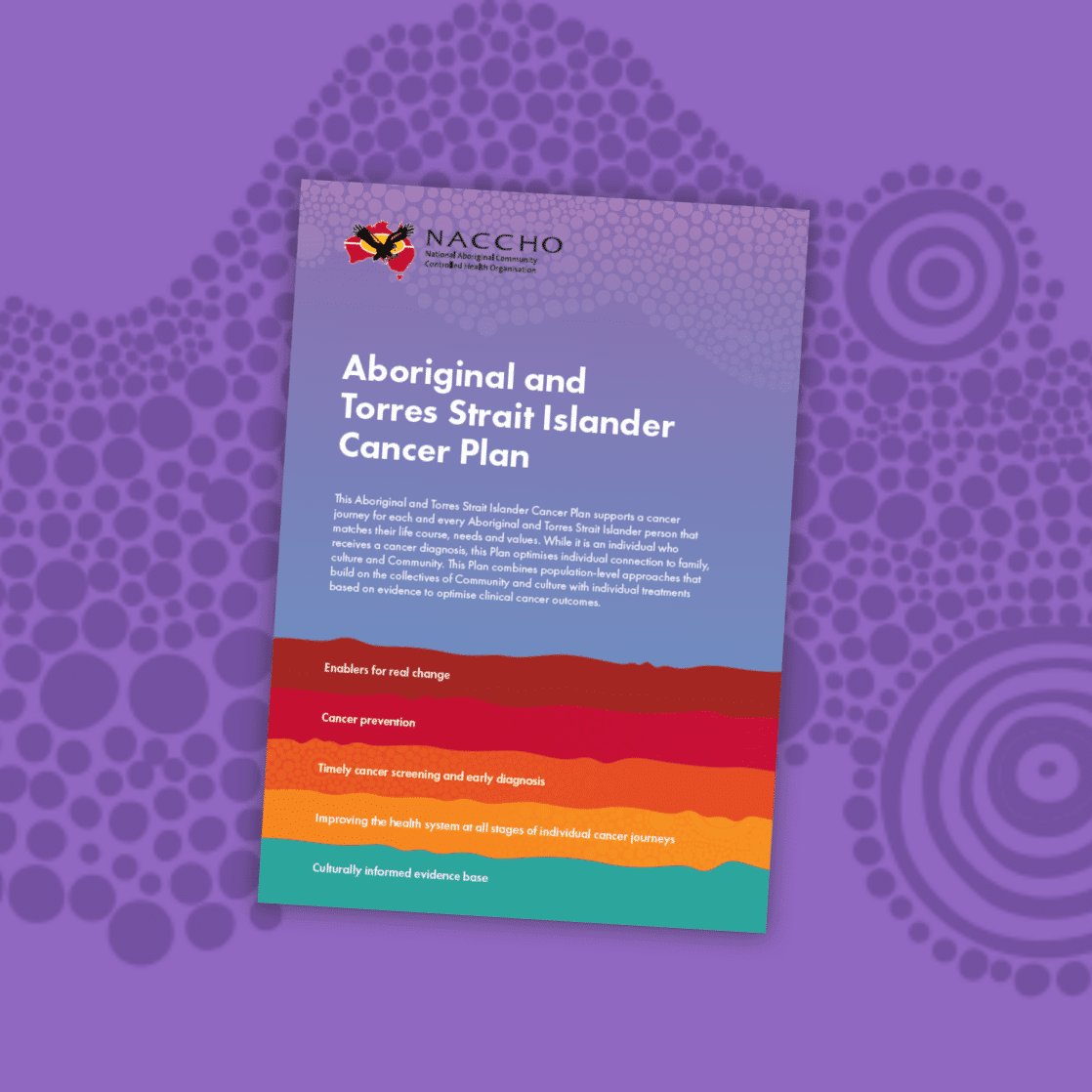 We’re pleased to embrace the new Aboriginal and Torres Strait Islander Cancer Plan 🖤 We're striving for change, and are ready to collaborate with @NACCHOAustralia, @Mark_Butler_MP, @Malarndirri19 and the wider Australian health sector to roll out this essential plan 🤝