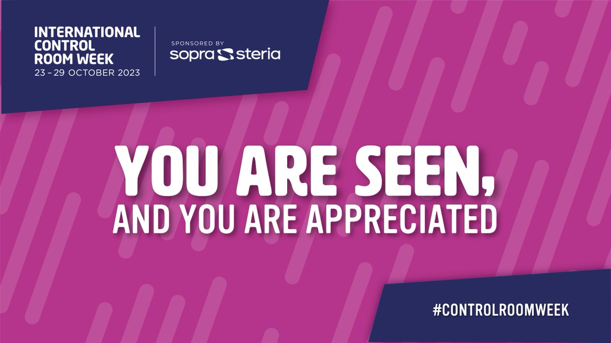 This week is for you! Our heroes in critical control rooms around the world. Thank you for everything you do. 
#ControlRoomWeek #HeadsetHeroes @SopraSteria