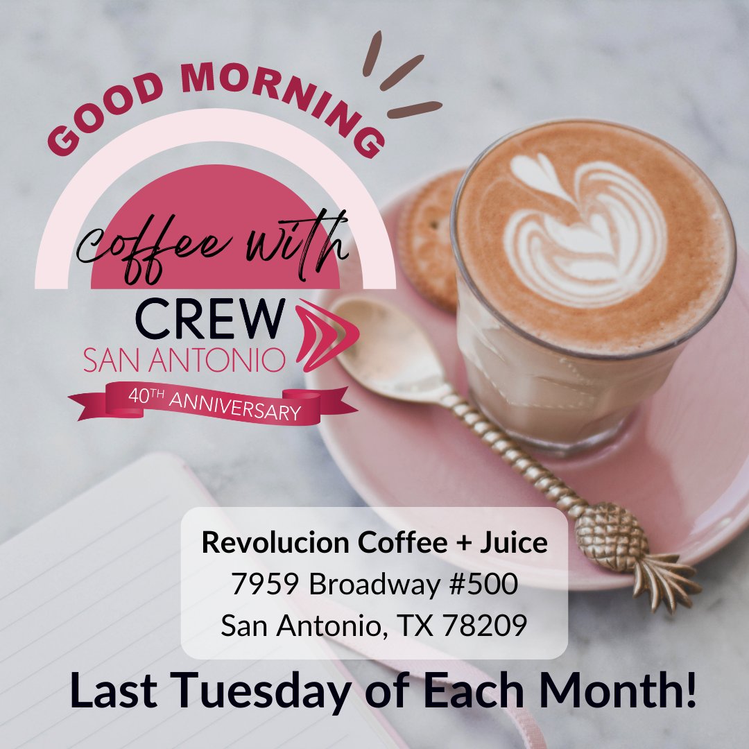 CREWSA's tweet photo. NEXT TUESDAY- Halloween! Join us for the monthly Coffee With CREW.
Start the  chilly day with a hot, caffeine-infused networking event that's so fang-tastic, it's scary! 
copy this link to let us know your coming:
https://t.co/5SAfUGV581... https://t.co/bAf2BJ4QT8