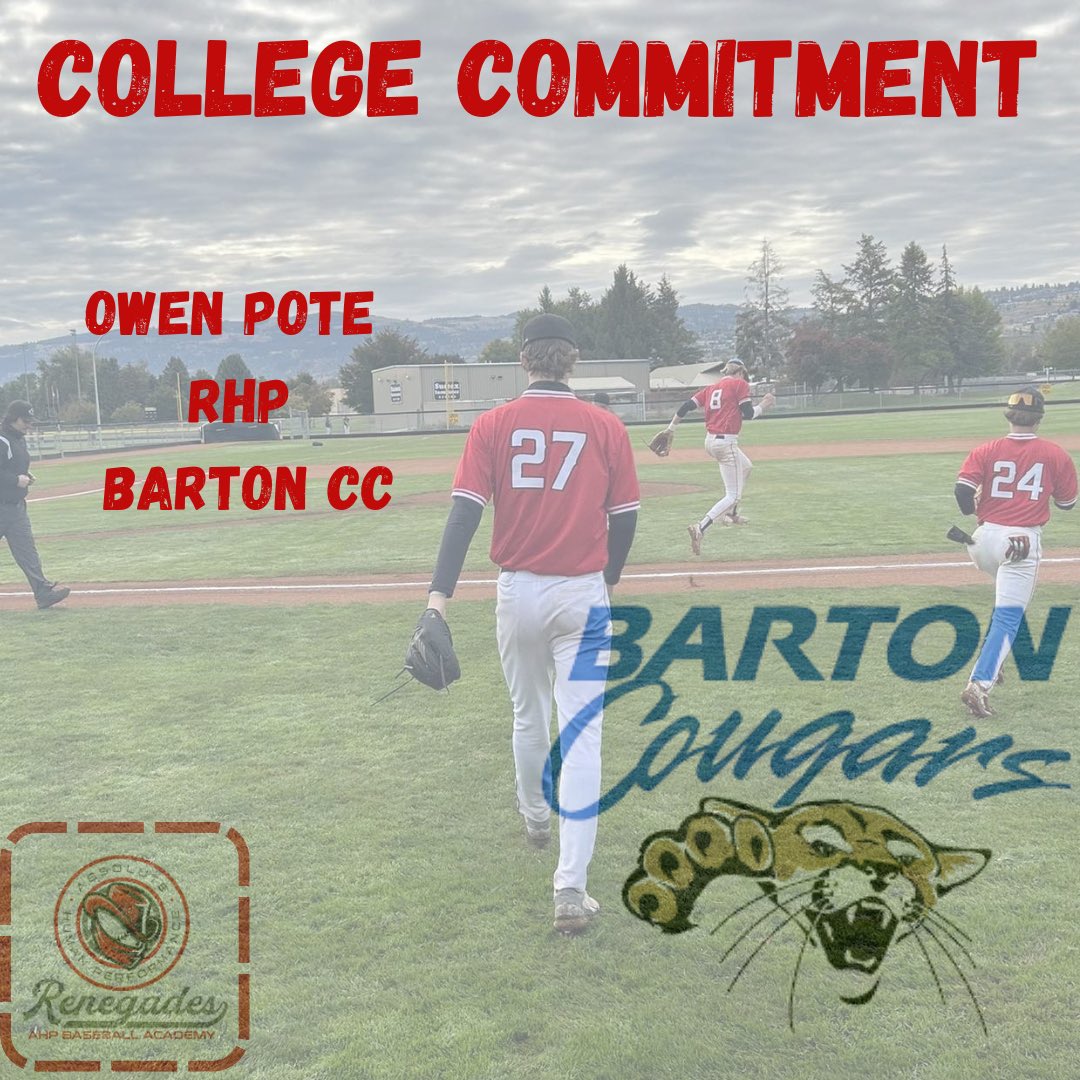 🚨Commitment Alert🚨

We are thrilled to congratulate <a href="/owenpote/">owenpote</a> on his commitment to Barton CC, in Kansas!

<a href="/Barton_Baseball/">Barton Baseball</a> has established itself as one of the top Juco baseball programs in the nation. Last year they posted an especially impressive 51-10 record 

#AHPBall