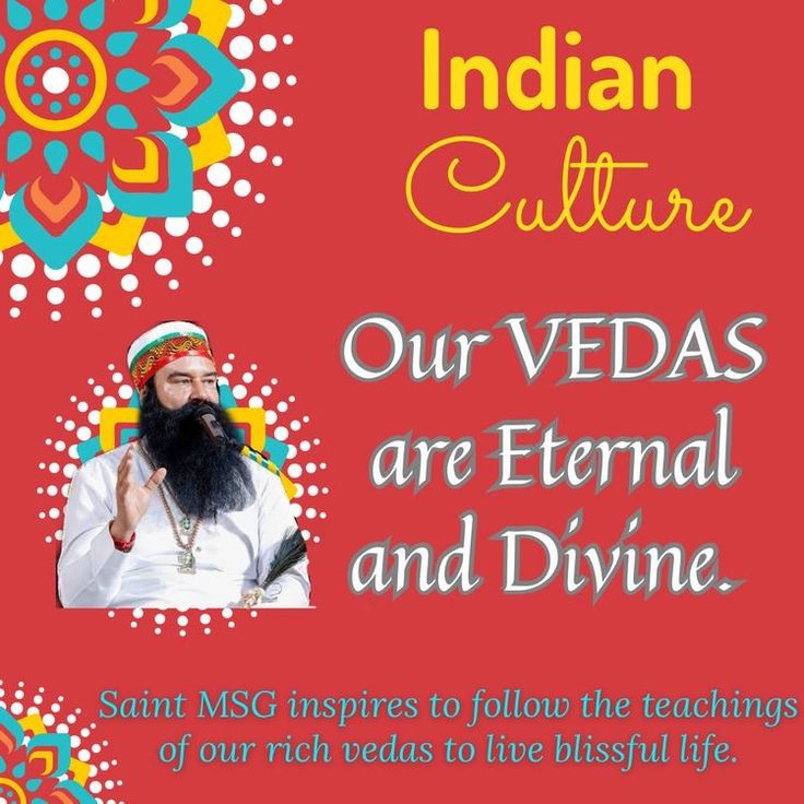 Indian culture is so great,it gives such good education in every aspect,due to which relationships become stronger & d person moves towards success.Guruji always emphasizes on adopting Indian culture so that relationships remain strong.#OurCultureOurPride
SaintGurmeetRamRahimJi