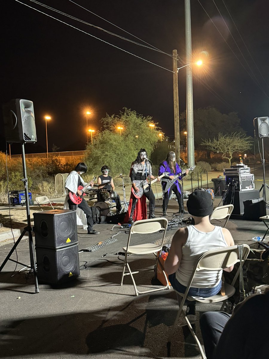 We could go see this band that’s in town 

The band: