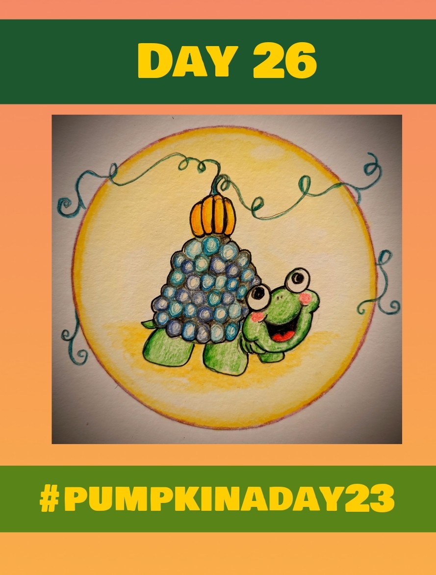 ArtWithMrE's tweet photo. Day 26 of #pumpkinaday23 #pumpkinaday #artchallenge https://t.co/MWTcD23iwz