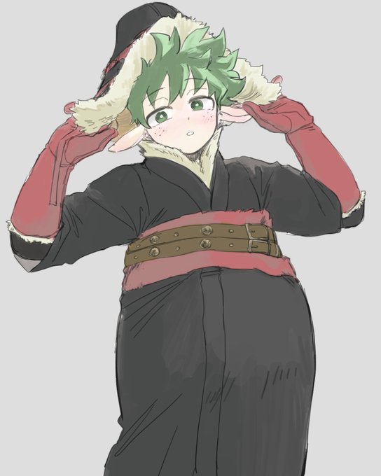 「green hair red belt」 illustration images(Latest)