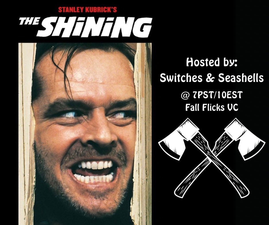 Just started our showing of The Shining in the server. Come join us!
“All work and no play makes Jack a dull boy”