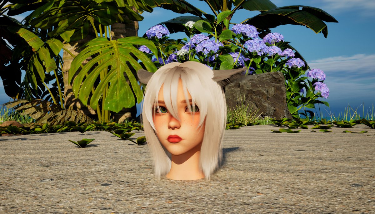 TeaGray_CG's tweet photo. I'm under the sand, pls help 

(Live rn!) #3dVtuber #UnrealEngine5 https://t.co/CBVAFnaqwv