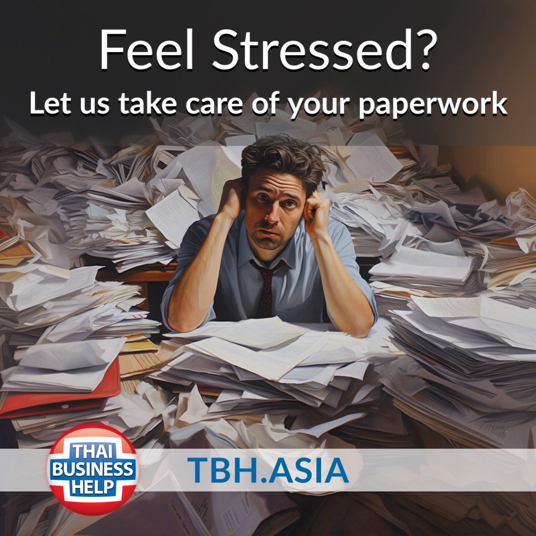Thai Business Help can take care of your business or personal paperwork so you don't have to.

Visit tbh.asia  |  Line tbh.asia/line  | Call 0895 434 424

#visa #workpermit #accounting #audit #taxes #lastwill #business #thailand #pattaya