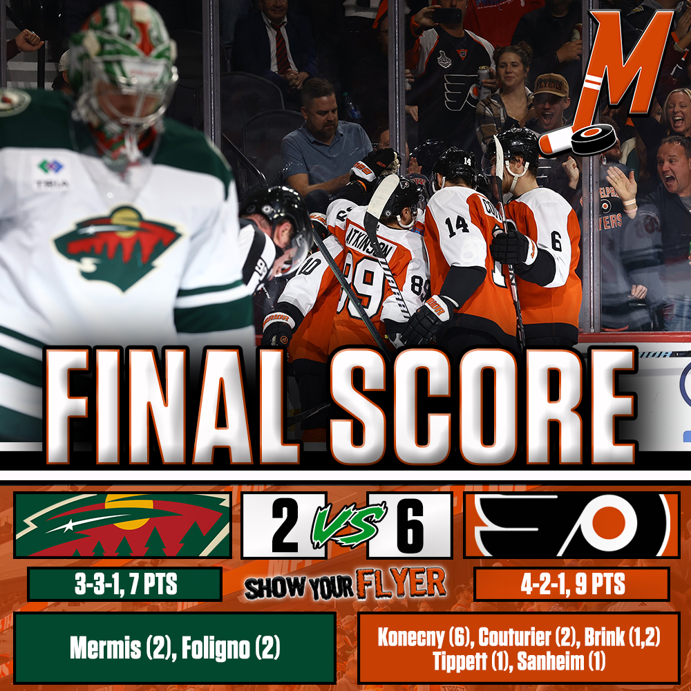 HOW WE FEELING PHILLY?

Brink scores his first two NHL goals, Sanheim & Atkinson with 3-point nights, and Hart goes 25/27 as the #Flyers DOMINATE the Minnesota Wild!

#MINvsPHI | #ShowYourFlyer