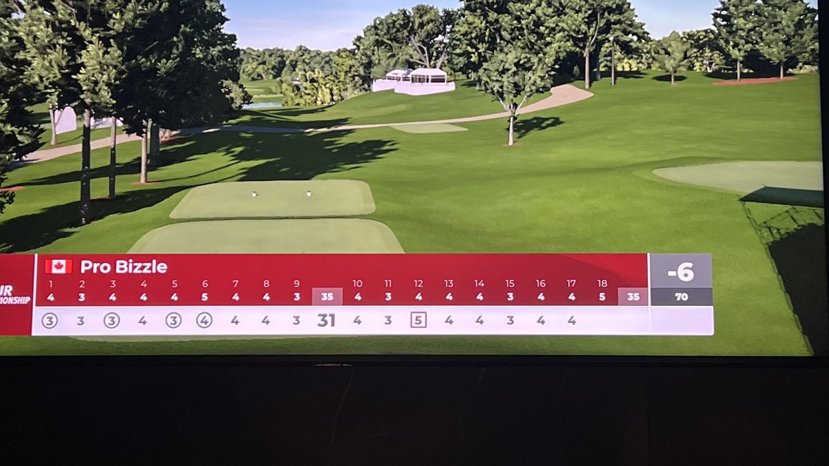 gfxbean's tweet photo. Big fan of 2k21 golf ( not the Unity graphics ) but this math just isn’t adding up, unless the wine is getting to me. I have 4 birdies and a Bogey, yet my score is -6. #EA Make this make sense? https://t.co/MVVGcSqxXC