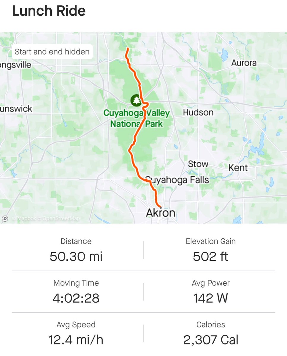 Allentown1711's tweet photo. Kick ass 🚴🏻🚴🏻🚴🏻🚴🏻 today! 🙌🏻 #FiftyMiler #BikeLife #BikeHigh #PoweredByAssNotGas #OctoberMiles #IndianSummer #GirlRider ☀️🍁💫🍂🧡 #CVNP https://t.co/lrVJ0yDYEb