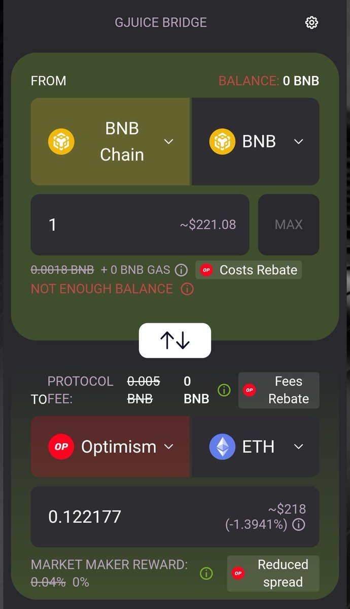 gainjuice's tweet photo. Optimism Chain is now live! Use Dapp to bridge on Optimism chain to earn rebate points for more information visit: https://t.co/GJBRRGjzLT

$OP #OPTIMISM $GJUICE $bsc $eth #BaseChain $Sol https://t.co/DXTBdS0BCg