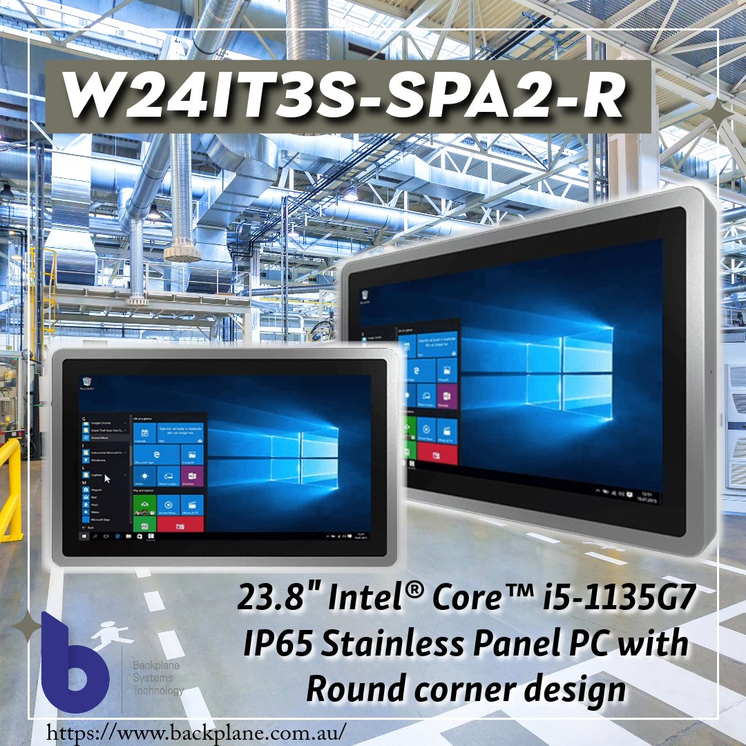 BackplaneSystem's tweet image. 🚀 Elevate your industrial setup with @WinmateHQ &apos;s W24IT3S-SPA2-R! 🖥️ Sporting a sleek round corner design, this 23.8&quot; Panel PC packs the powerful Intel® Core™ i5-1135G7 and IP65 protection. Perfect for food, pharma, and more! #WinmateMagic #DurabilityMeetsDesign ✨ Dive in now