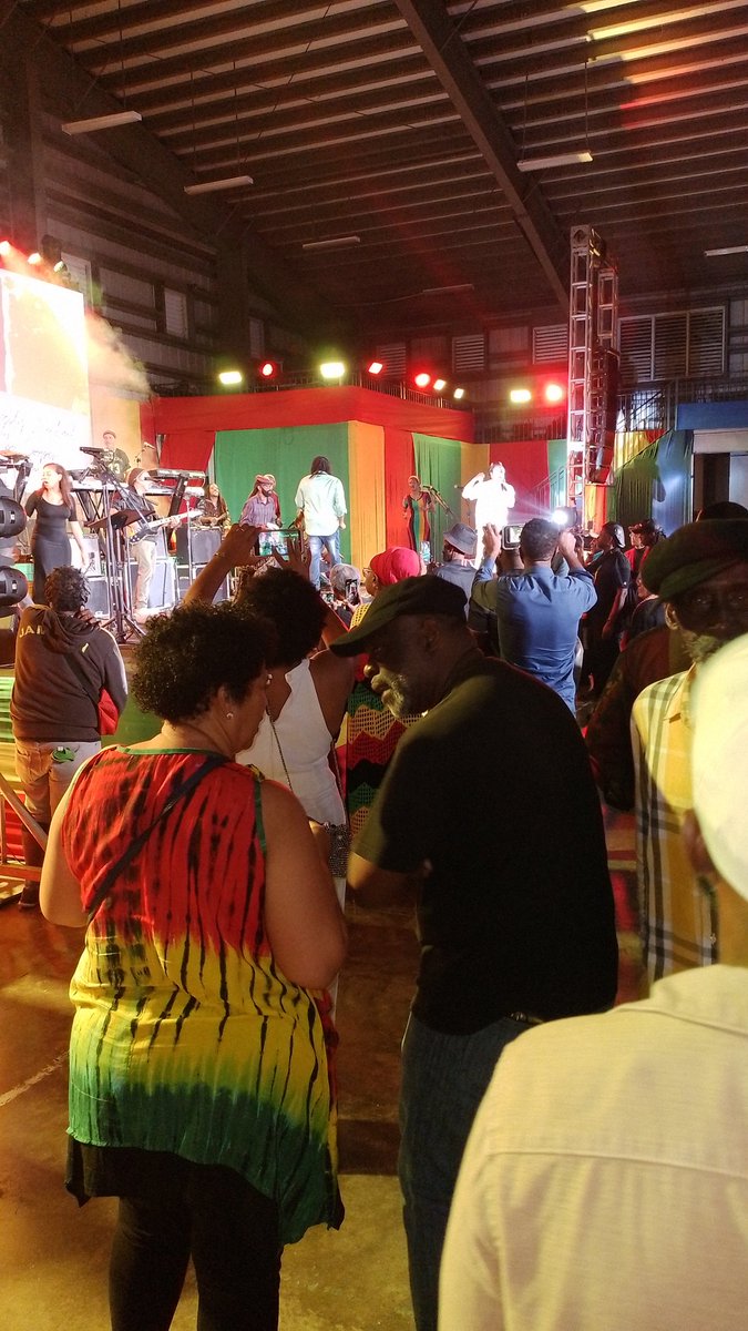 DiasporaMagJA's tweet photo. Three of Ibo's children (last photo) were on hand to witness the outpouring of love. Ibo, who died nearly two weeks ago, founded Third World with Steven 'Cat' Coore and was also a member of the Inner Circle Band.
#ibocooper #jamaica #ThirdWorld https://t.co/NwC0AcpGrT