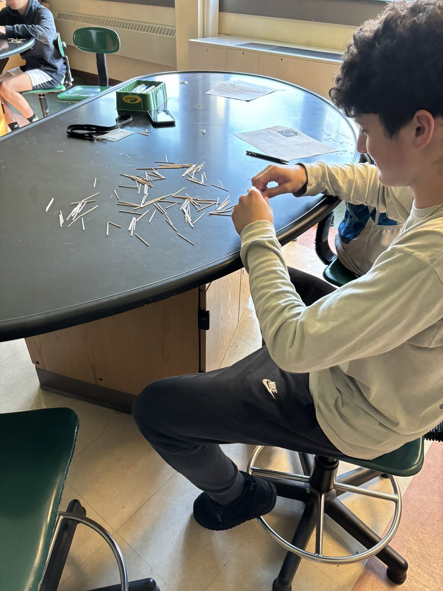 Mr_Fauci's tweet photo. Using toothpicks to simulate enzyme activity! https://t.co/8xdIZvmRYi