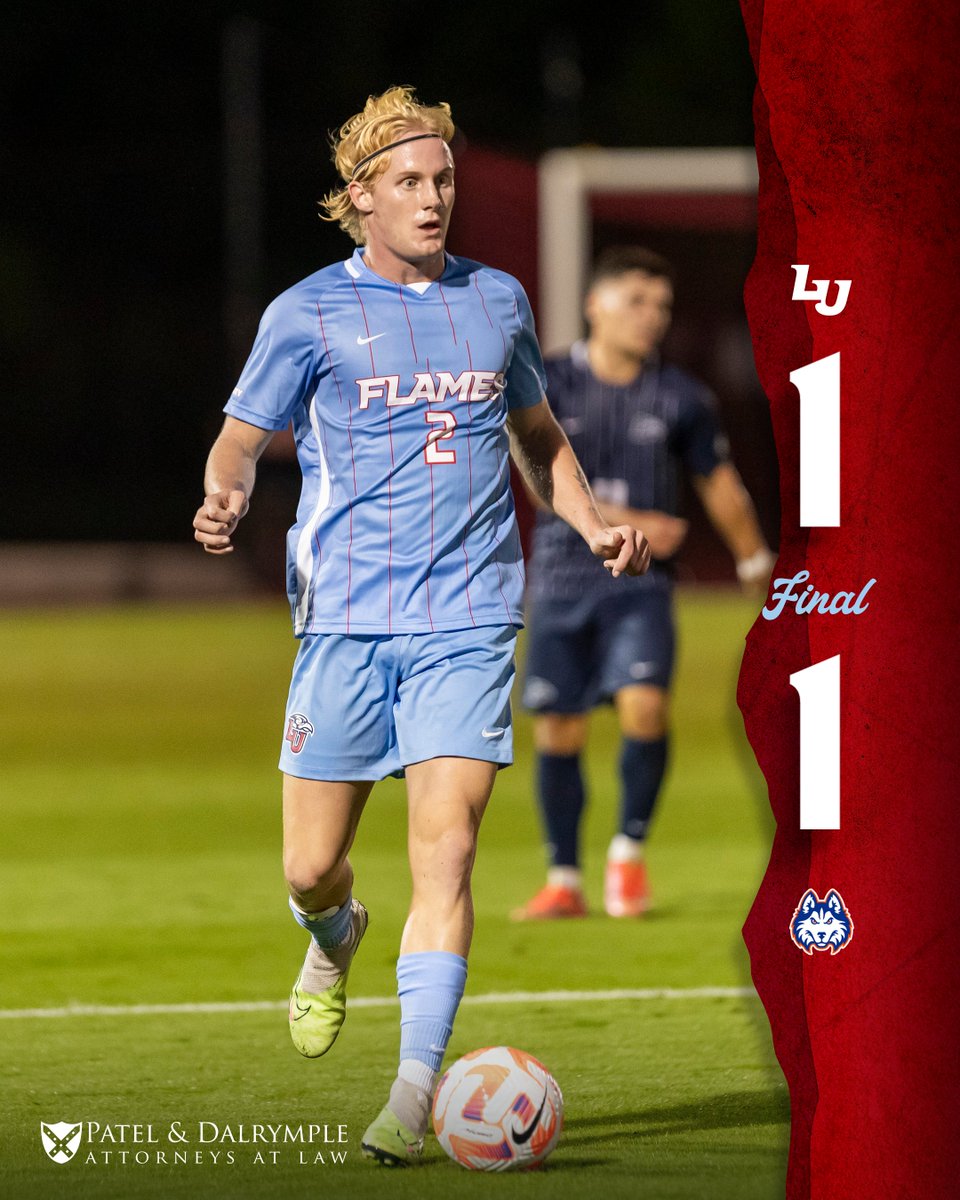 Flames tie at HCU 1-1 on a late goal by Bryce Swinehart!

Final score presented by Patel &amp; Dalrymple: pdlaw.us