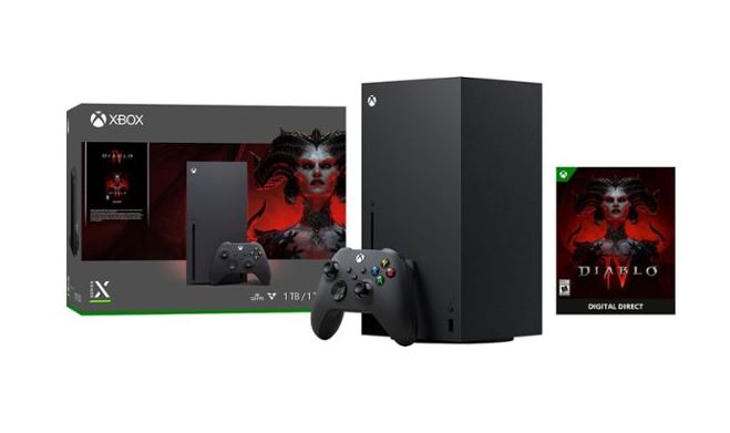 Microsoft - Xbox Series X 1TB Console - Diablo IV Bundle $449.99 via Best Buy. My Best Buy Plus Members Only. ow.ly/eRp350Q1lZ8