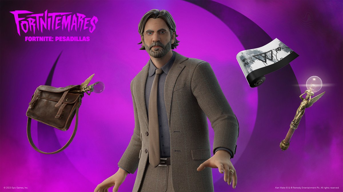 dafaysa's tweet photo. El set de Alan Wake ya esta disponible en la tienda!!  

#FortniteLastResort📷 #Fortnite https://t.co/S7hcHukwMW