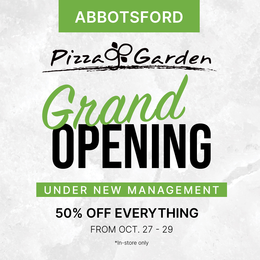 pizzagarden_'s tweet photo. 🎉✨ Abbotsford, get ready for a fresh new vibe!

#PizzaGarden #PizzaGardenAbbotsford #Abbotsford #NewLook #Celebration #Reopening #neapolitanpizza #abbotsfordfood #abbotsfordfoodie #vancity #vancityeats #bc #canada #pizzatime #pizzalover #dailyhivefood #604eats #artisanpizzas https://t.co/SUz1BMhd5J
