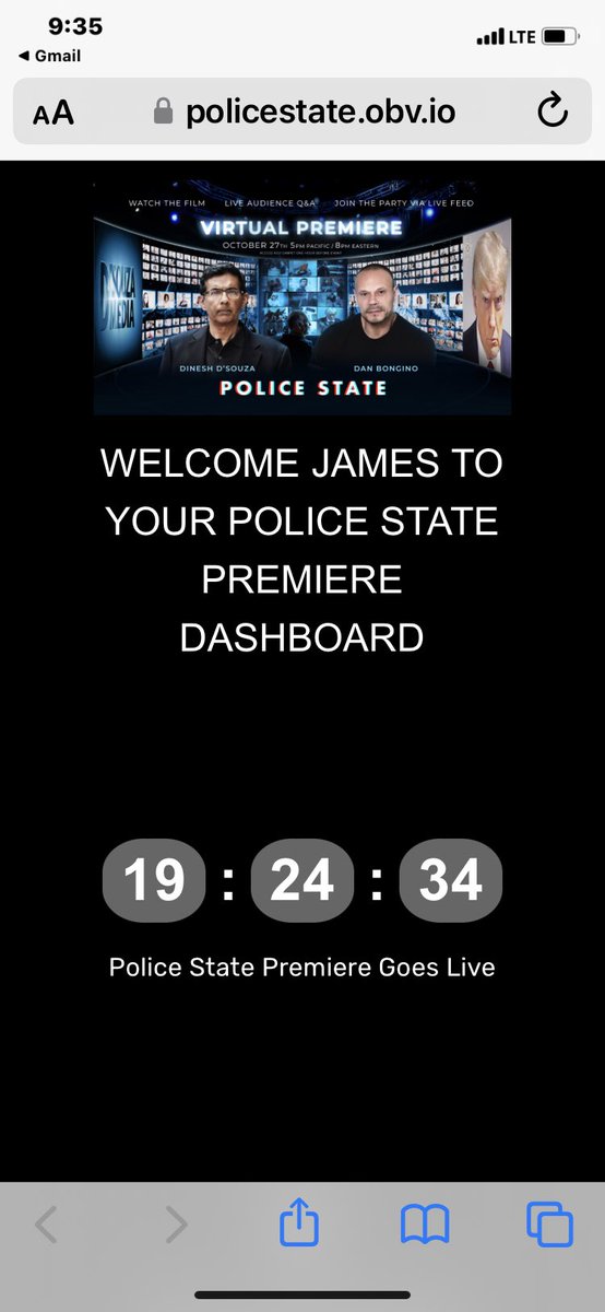 I GLADLY paid $20 to see the premiere of @DineshDSouza new film, Police State tomorrow night! MAYBE, just maybe, this film will get the @gopcongress @SpeakerJohnson @jimjordan to actually do something about defunding the Stasi, I means DOJ.