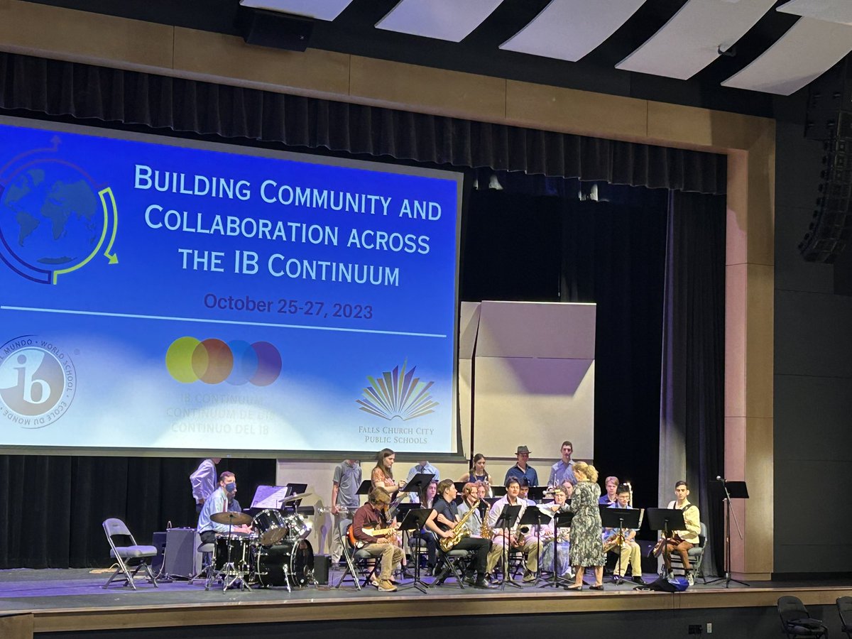 MrDippold's tweet photo. So great to have @MeridianMstangs play music to welcome visitors and engage in service as action with FCCPS IB Conference participants today! #oneIB @IB_in_FCCPS Thank you @Mary_Jo_West! https://t.co/dIu5oNmHCo