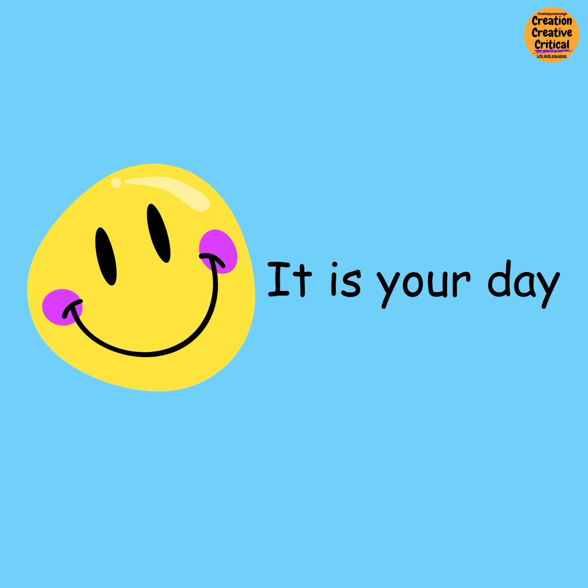 Baigreehan's tweet photo. Yes, it is your day, so live as you want on your Rules.
#LifeSkillsEducation #important #process #education #happy #today #everyday #keepsmiling #behappy #dontcare #onehelponechange #socialwork #spreadpositivity #college #creationcreativecritical #activity #partofeducation https://t.co/rcj3K2yLiu