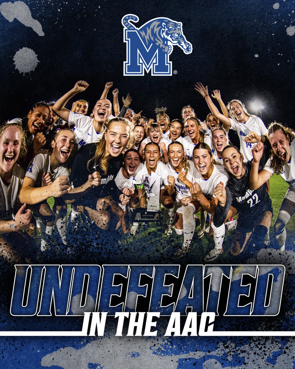 For the 𝗙𝗜𝗥𝗦𝗧 time in program and AAC history, Memphis finishes the regular season 𝗣𝗘𝗥𝗙𝗘𝗖𝗧 in conference play 🤩