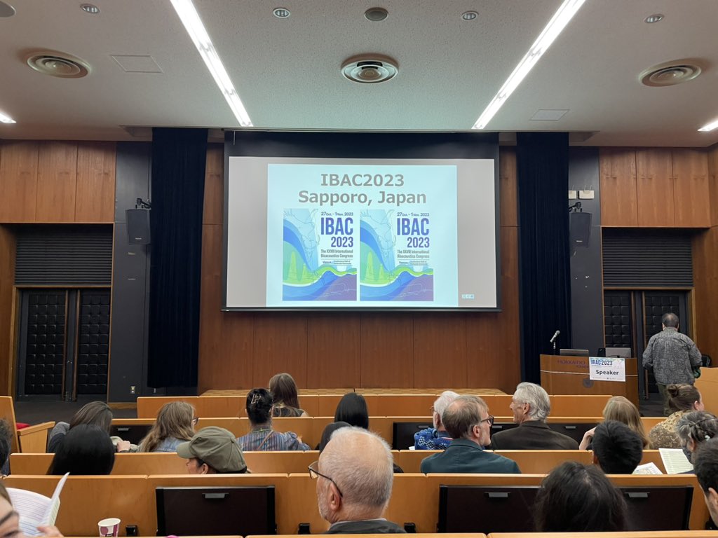 RalSimon's tweet image. #IBAC2023 in Sapporo just started with a great program! Looking forward to 5 days of interesting talks and posters. Bioacoustics rules 🔊🐒🐬🐘🦇🐦