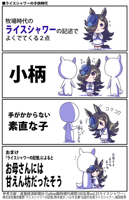 牧場時代のライスシャワーのお話(再掲) #ウマ娘