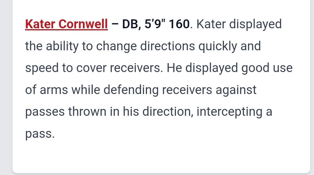 Kater3rd's tweet photo. Happy to say I made the starting 22 Top players of week 10💪🏽💪🏽#highschoolOT #DB #classof25
@SAPatriotsFB @coach_stew23 @CoachMAustin @CoachClayNCCU @jordanodaffer @CoachSEllis @CoachFrizBrownU https://t.co/WTX5ZxGP1e