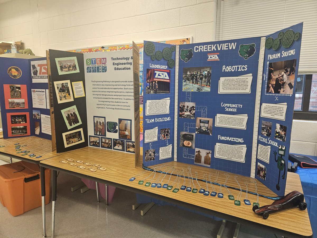 TSA students had a blast at Ball Ground STEM Academy STEM Night giving rides on the hoverboard and playing with robots. <a href="/CherokeeSchools/">Cherokee Co. Schools</a> <a href="/CVHS_CTAE/">CVHS Career Tech</a>   #STEMeducation