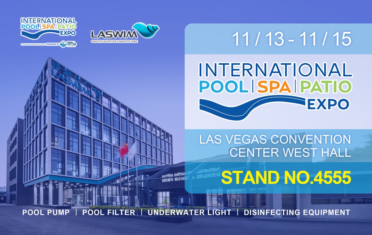 LaswimP's tweet image. Join us at the Las Vegas International Pool/Spa/Patio Expo! 📷
📷 Date: [13-15 November]
Location: 📷 Las Vegas Convention Centre, West Hall
📷 Booth #4555
#LASWIM #PoolFilter #PoolLight #SaltChlorinator #PoolPump
laswimwater.com