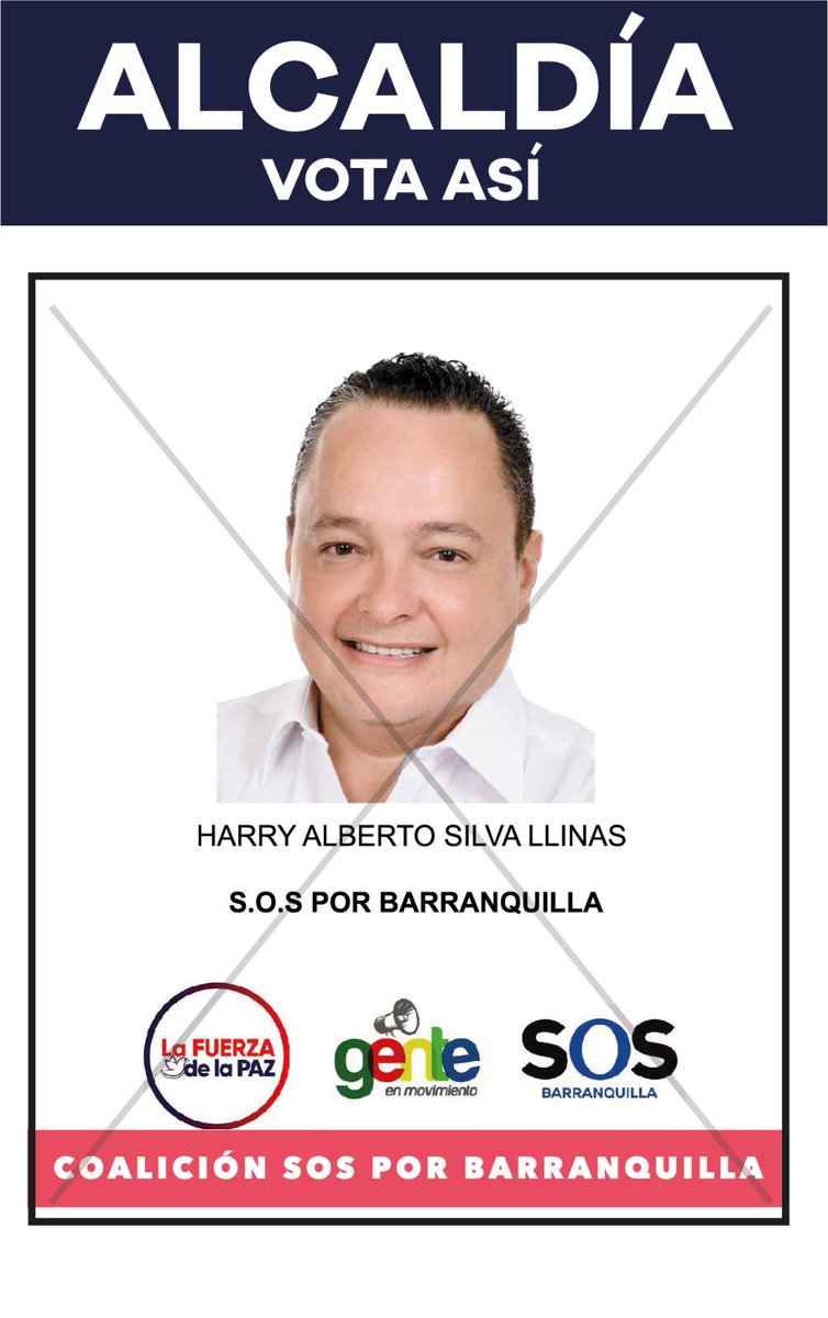 lvmarulanda's tweet photo. Este 29 de Octubre, vota a la alcaldía por Harry Silva, vota seguro🙏🏽 https://t.co/lgEJCinx7o