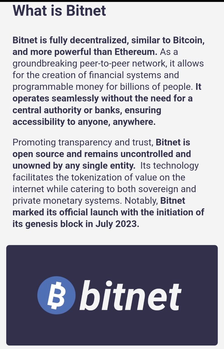 BitnetCommunity's tweet image. Bitnet $BTN 🚀 🚀
