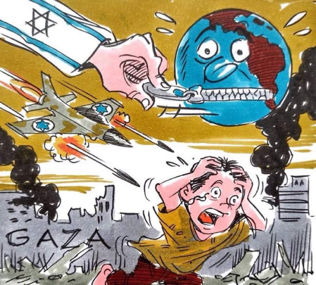 RomeoFake's tweet photo. The Silence of the World. #Gaza https://t.co/1aRmzxCNvC