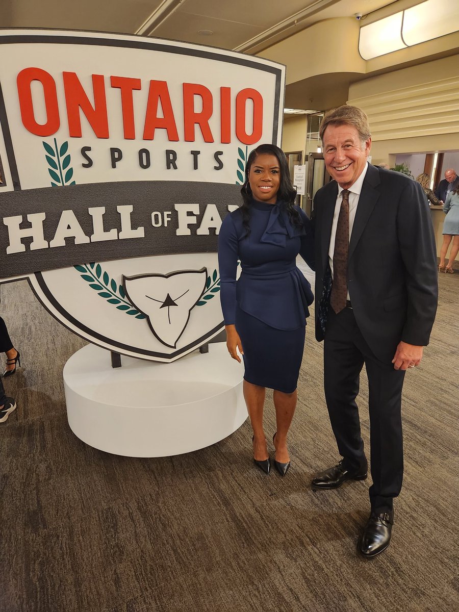 Great to welcome my friend and colleague @perditafelicien to the @OntarioSportsHF 'Give them love when they win. Give them love when they fall.' Such true words from a champion! @cbc @cbcsports @CBCOlympics @TeamCanada @AthleticsCanada @athleticsont @WorldAthletics