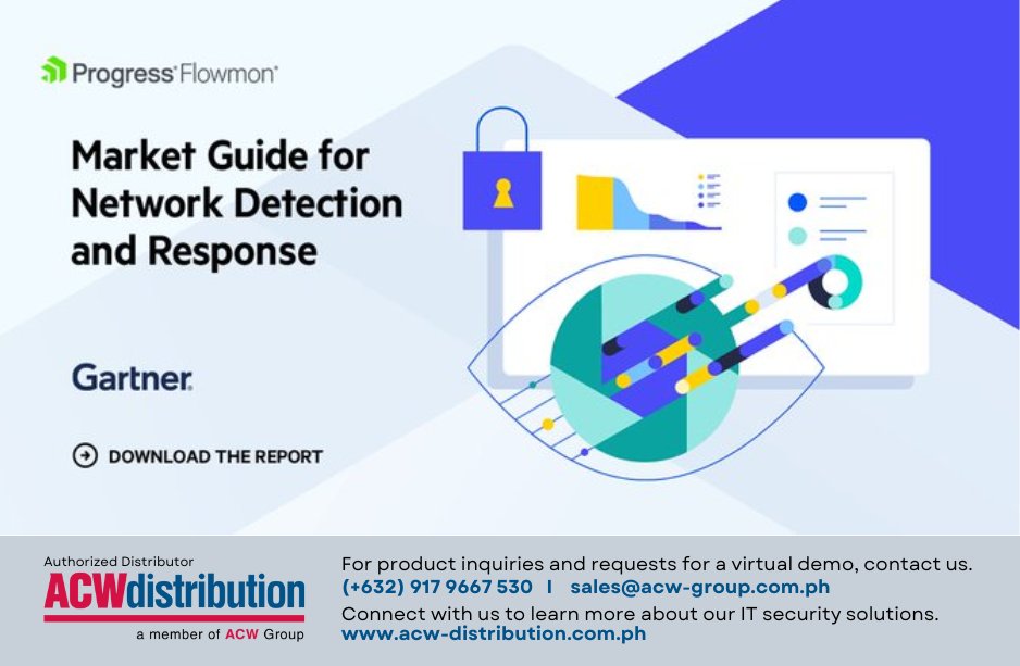acw_phils's tweet image. Dive into the future of Network Detection and Response (#NDR) with the Gartner® Market Guide. #cybersecurityph
Download now! bit.ly/3KSfS4V