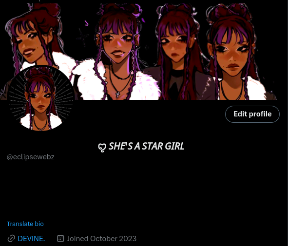 devine.⠀

my spidersona so pretty bro

the fanart i found for her

eats her