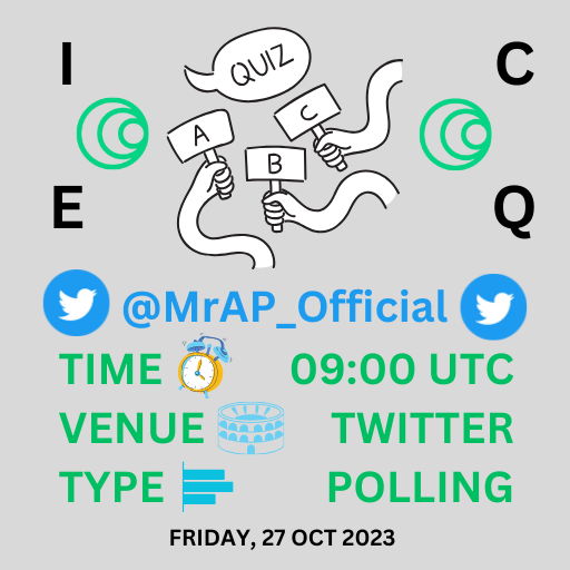 MrAP_Official's tweet photo. Dear, #cryptocurrency 😍
@Islamic_Coin Quiz
Time : Fri, 27-10-23 08:00 UTC
Venue : Twitter @MrAP_Official
Type Quiz : Polling
About #IslamicCoin #ISLM $ISLM #ICEQ
all can join and have fun https://t.co/mhMrg8nd7O